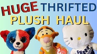 Huge Thrifted Plush Haul From America's Thrift Store Squishmallows Beanie Boos Build a Bears &amp; More