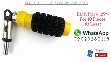 41 Pcs Tool Kit Screwdriver Set
