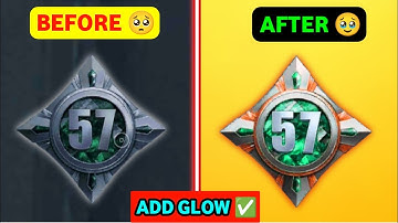 How to Add Glow in Your Collection Level in PUBG MOBILE & BGMI | collection level glow effect Bgmi