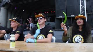 Chili Pepper Eating Contest From Colchester, England | #ukchilliqueen #leagueoffire #ukcq #superhot