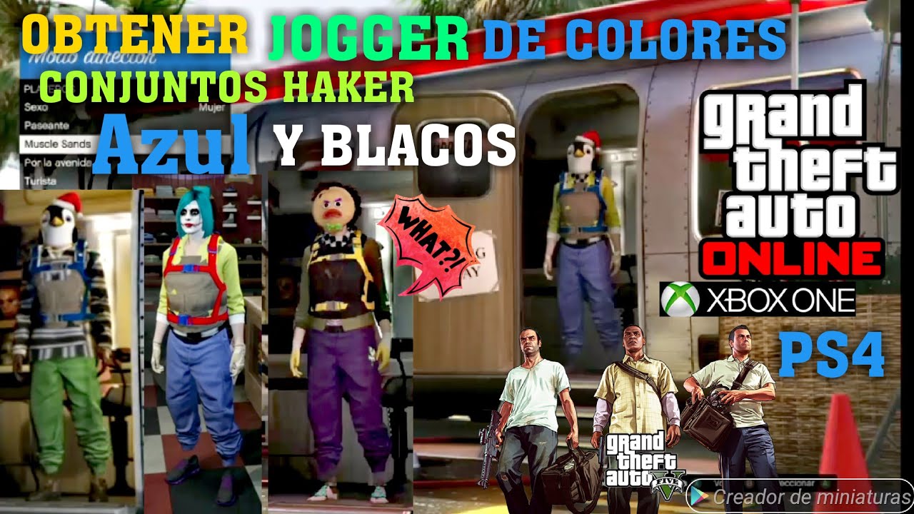 **JOGGER AZULES+BLANCOS+TRAJE TITAN**MODO DIRECTOR (NUEVO MÉTODO) OBTENER CUALQUIER CONJUNTO HAKER