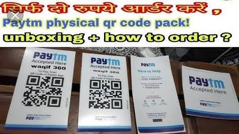 Unboxing Of PayTM Merchant Welcome Or QR Code KiT