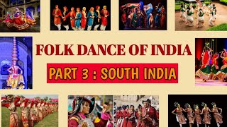 Part - 3 Folk Dances Of India Static Gk For Ssc Cgl,Chsl,Mts State Wise Folk Dance South India