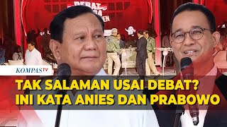Alasan Anies dan Prabowo Tak Salaman Usai Debat Capres