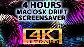 Mac OSX Drift Screen Saver 4h in 4K UHD !