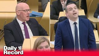 Douglas Ross apologises to John Swinney for nickname jibe in Holyrood