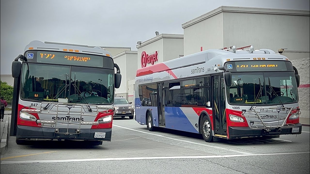 ⁴ᴷ⁶⁰ Transit Actions EP26 | SamTrans Buses at Serramonte Center @ Daly City, CA