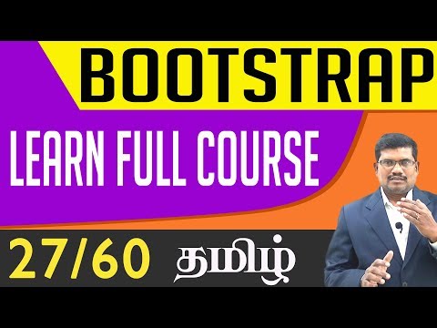 #27 Bootstrap in tamil