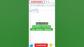 Rinbow colour in excel sheet 📊 #excel #asmr #computer #excelformula #tricks #exceltips #trending