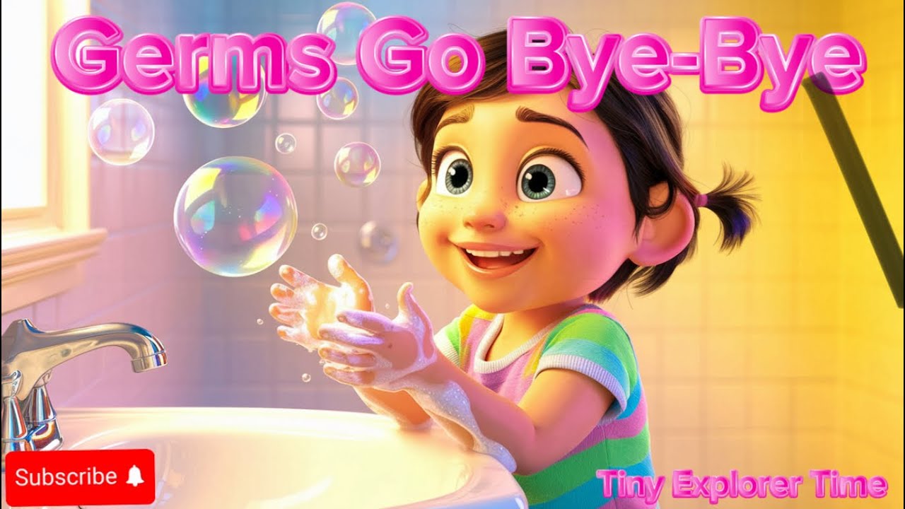 The Germs Go Bye-Bye Song For Kids While Having Fun! Nursery Rhymes For Kids| Learning With Fun