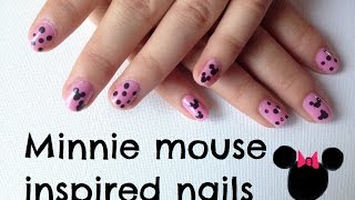 Minnie Mouse Inspired Nail Tutorial