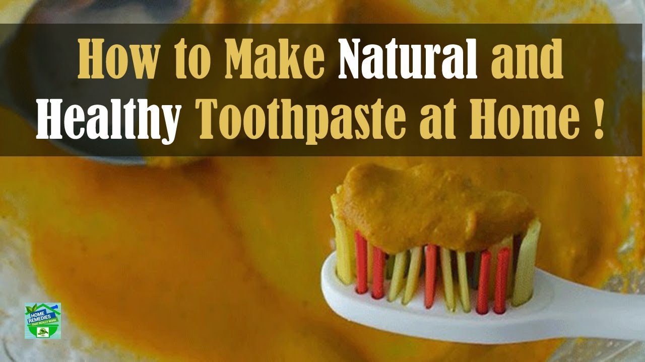 How to Make Natural and Healthy Toothpaste at Home ? - YouTube