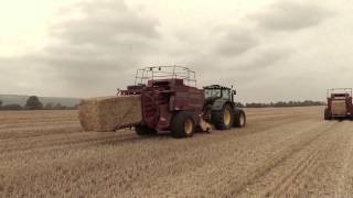 Baling straw with Hughes Bros. in Co Carlow