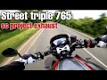 sound of street triple 765rs with FULL titanium SC Project exhaust