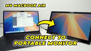 M4 MacBook Air : How to Connect to a Portable Monitor