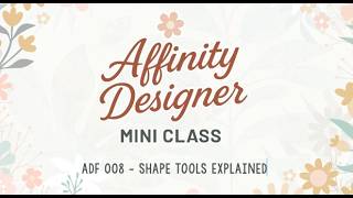 ADF 008 - Basic Shape Tools