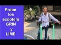 Cómo usar los scooters grin y lime