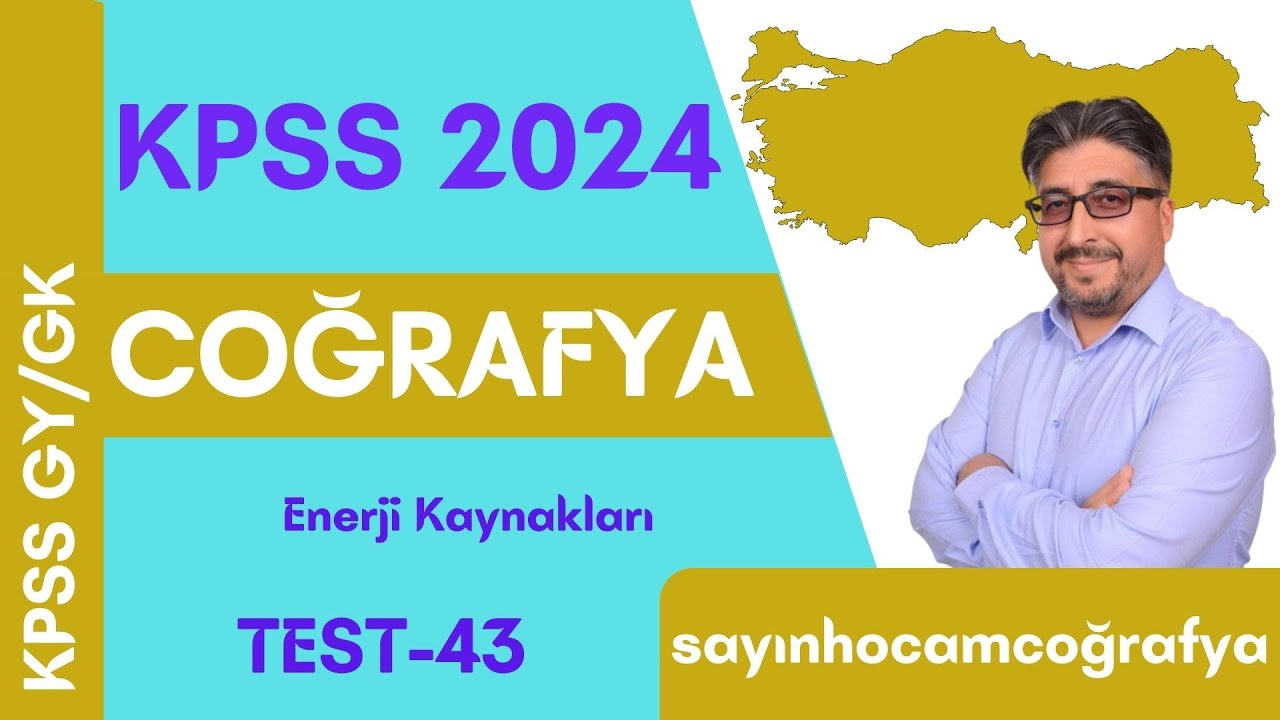 HASAT ZAMANI SORU BANKASI TEST 43 ENERJİ KAYNAKALRI #coğrafya #kpss #tyt #ayt