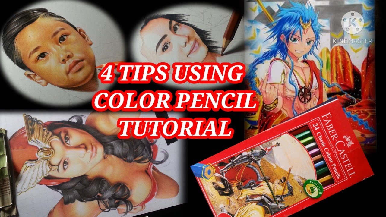 How to use color pencil / 4 tips using faber Castell classic colour ...