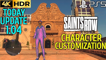 Character Customization SAINTS ROW Character Customization | Saints Row Update 1.04 Patch PS5 4K HDR