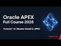 Oracle APEX Full Course 2026 - Tutorial 14 | Master Detail in APEX by Murtaza #developersdiary