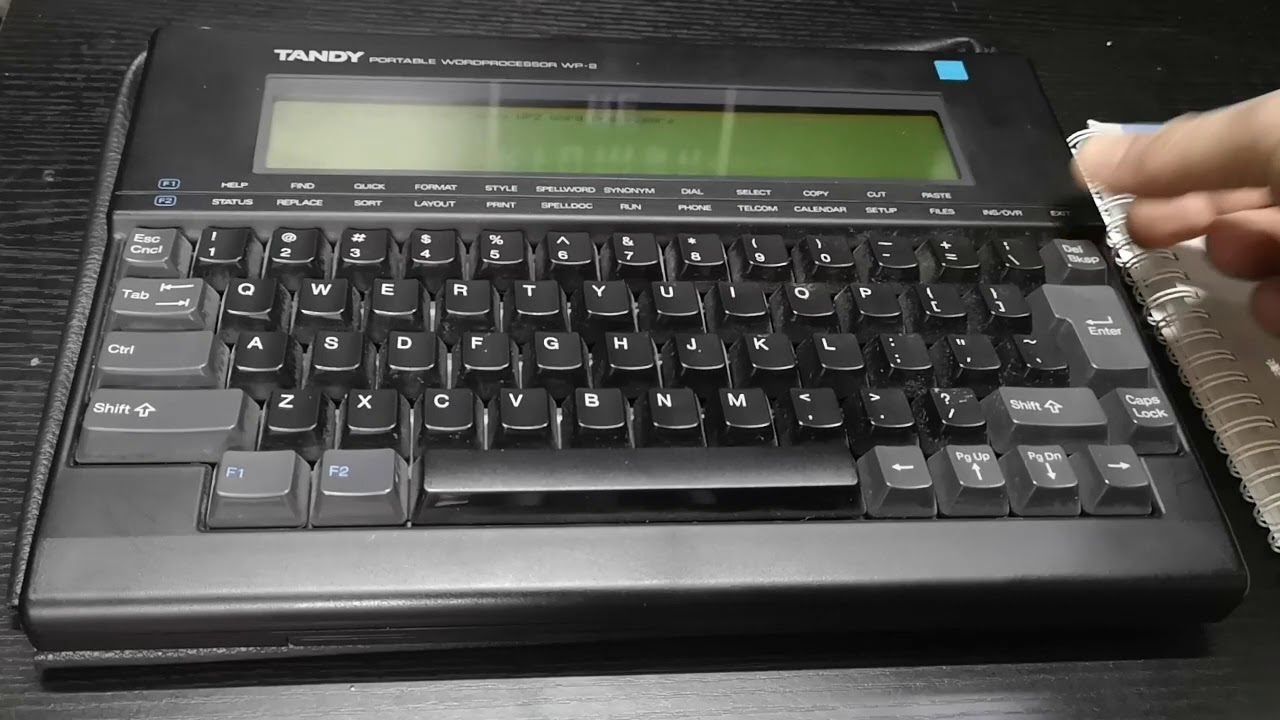 Classic Computer Tandy WP2 inspection - YouTube