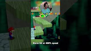 You cant be too careful... - Mario 64 at 400% Speed