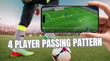4 Player Passing Pattern | Soccer Drill