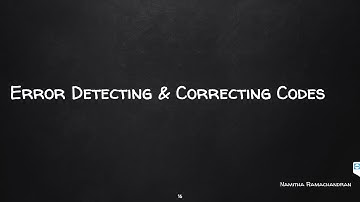 ERROR DETECTION & CORRECTION TECHNIQUES -Part 1