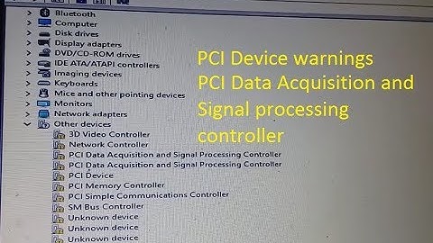 PCI Data Acquisition and signal processing controller driver device manager