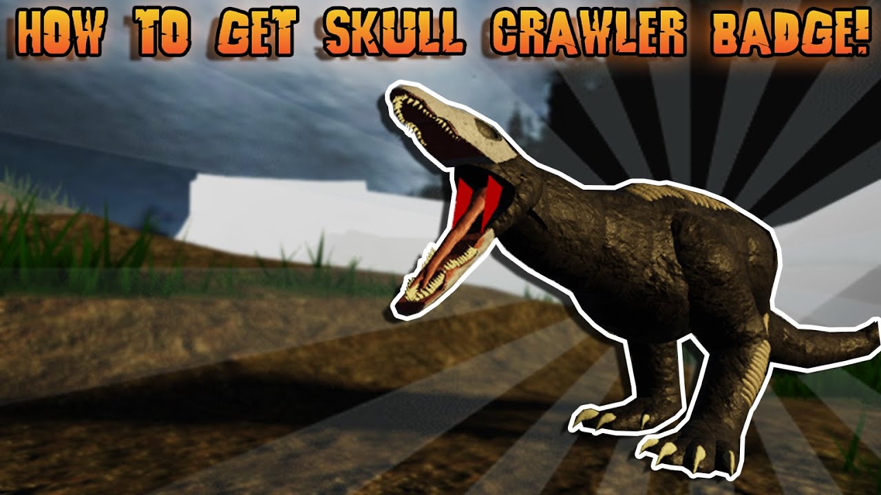 How To Get The Skull Crawler Badge Roblox Kaiju Kewl Youtube - kewl roblox