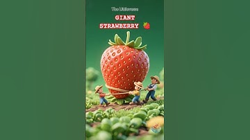 😲 Tiny Farmers Harvest a GIANT Strawberry! 🍓 | Miniature Food Animation