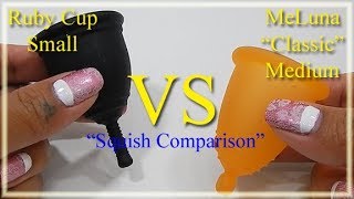 Ruby Cup SM vs MeLuna Classic MED Squish - Menstrual Cups