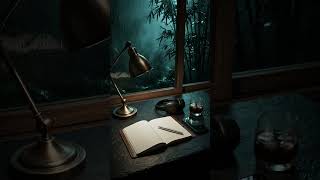 2 Hour Deep Focus Lofi 🌧️ Midnight Rain in Zen Sanctuary | Lofi Hideout | Late Week Focus