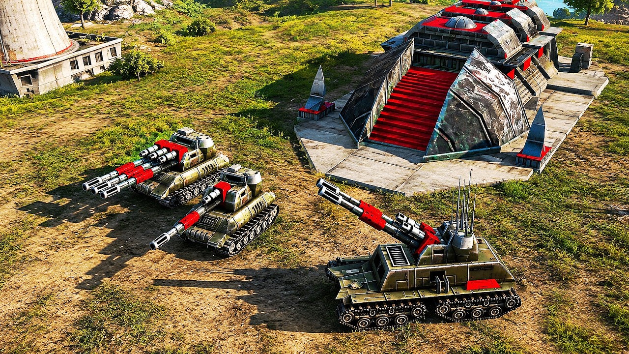その他 PERFORMANCE OF WAR CHINA ARTILLERY & INFANTRY vs 7 USA BOSS - Command & Conquer