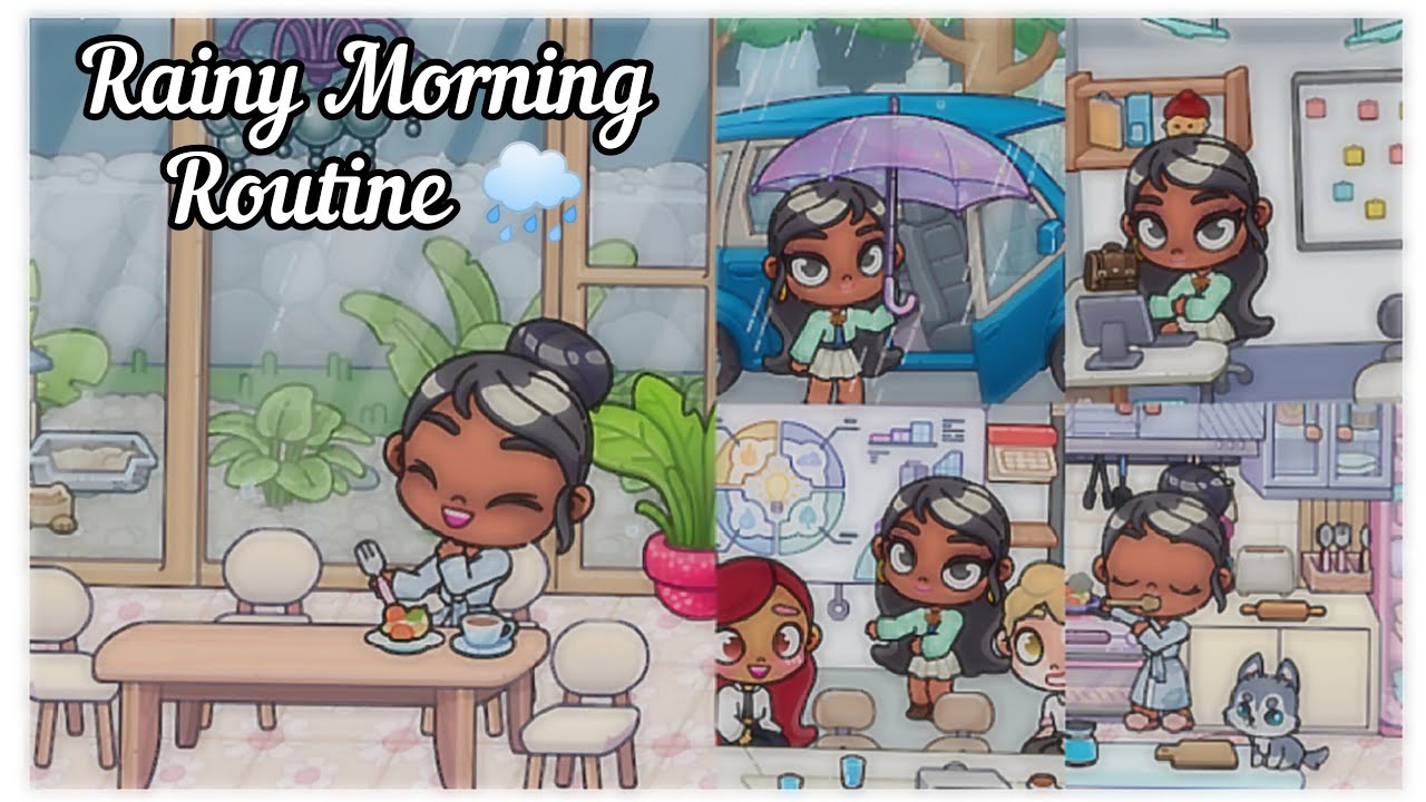 Rainy Morning Routine 🌧️||Avatar World 🌎 Roleplay||Pazu|@Mun_life-i1s # ...