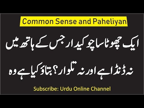 common-sense-questions-in-urdu-|-paheliyan-in-urdu-with-answer-|-gk-in-urdu-|-iq-test