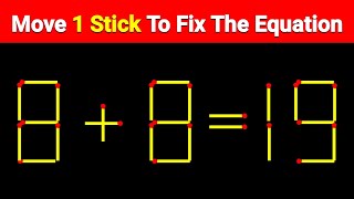 If you are GENIUS solve this | Matchstick puzzle | Ep : 21