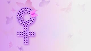 International Women's Day, Gender Symbol with a Butterfly stock footage | stock video | Cinefootage screenshot 5