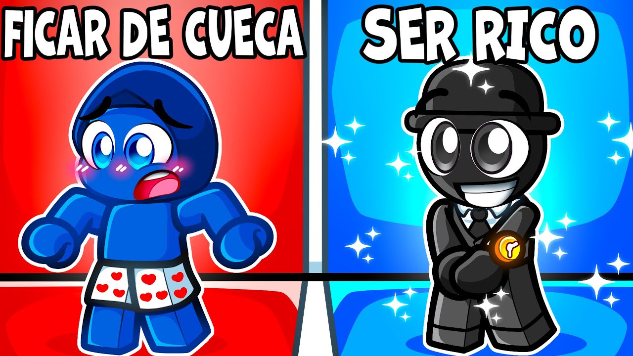 Black e Jevin em ESCOLHA UM LADO no Roblox