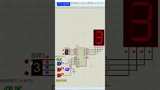 CD4029 Preset (PE) Up/Down Counter Simulation #mupe
