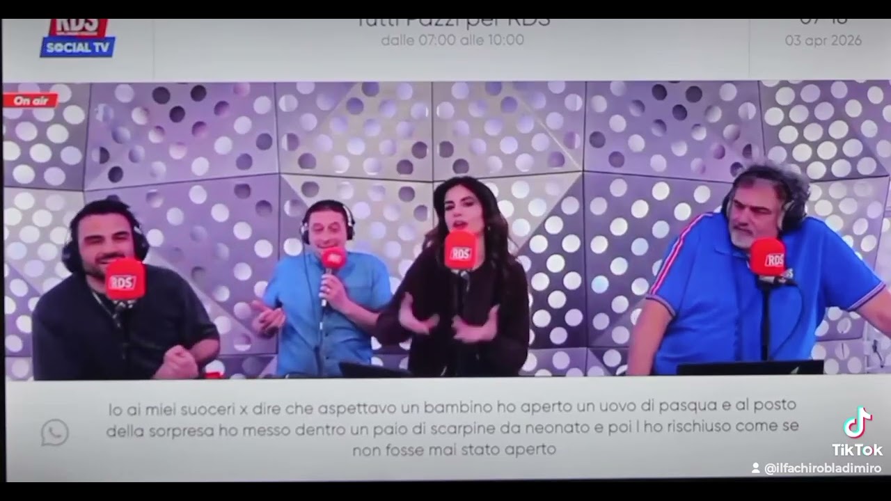 💥🎧Non Poteva Mancare la #Sorpresa di #BuonaPasqua del #ilfachirobladimiro a #TuttiPazziXRDS #RDS 🎤💫