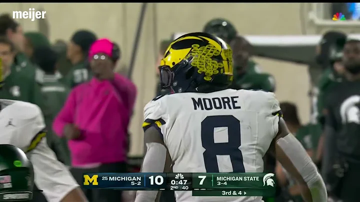 Football Highlights at Michigan State (Oct. 25)