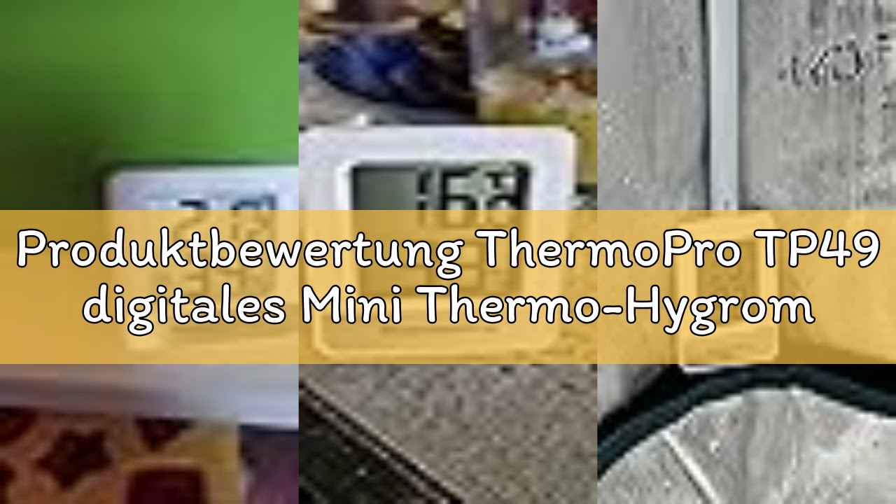 Produktbewertung ThermoPro TP49 digitales Mini Thermo-Hygrometer Thermometer Hygrometer innen Temper