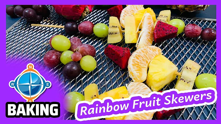 Rainbow Fruit Skewers | Recipe #172 | Easy Baking for Kids!