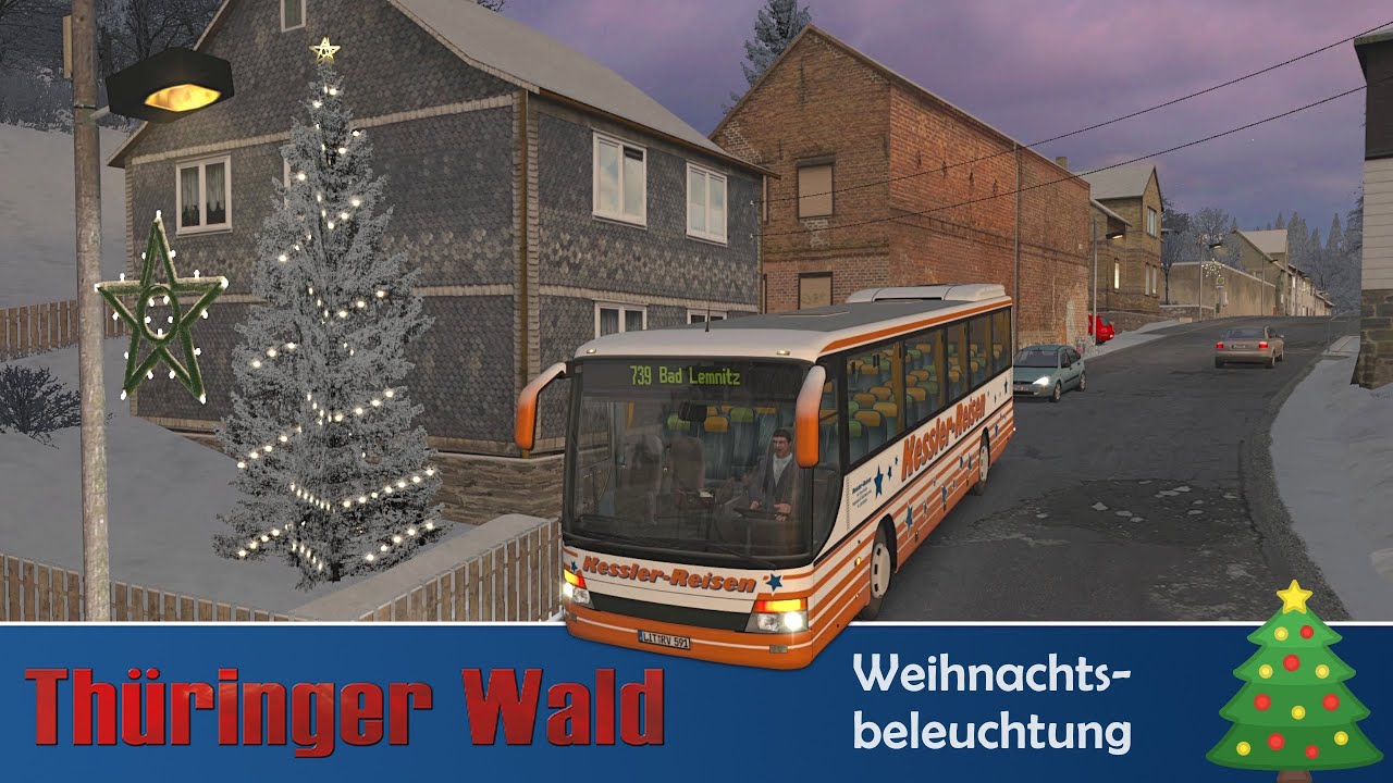 OMSI 2 THÜRINGER WALD: Winter-Objekte, Weihnachtsbeleuchtung und S315 UL-GT 🚌 | #1282