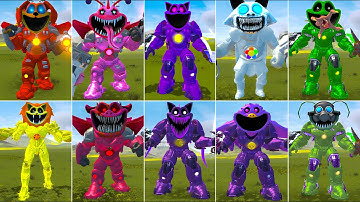 EVOLUTION OF NEW ALL MECHA TITAN SMILING CRITTERS POPPY PLAYTIME CHAPTER 3 In Garry