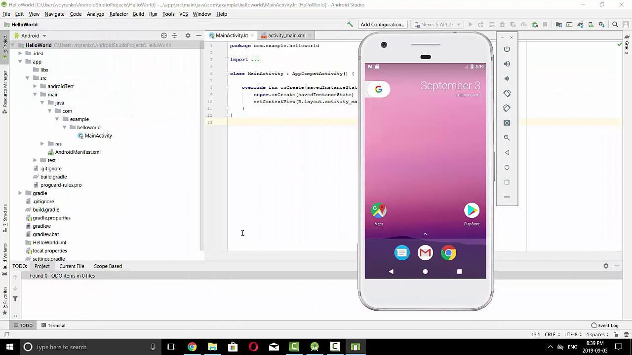 How to Create Virtual Device (AVD) Emulator Android Studio and Run App -  Fall 2019 - YouTube