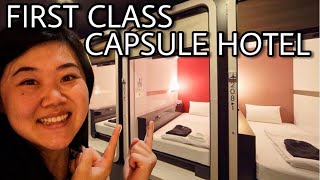 First Class Capsule Hotel Experience at First Cabin Tokyo! Capsule Hotel Series Ep. 1