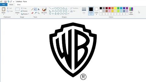 How to draw the Warner Bros. logo using MS Paint | How to draw on your computer